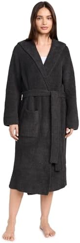 Barefoot Dreams CozyChic Ribbed Hooded Robe by Unknown