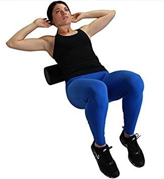 Black High Density Foam Rollers Full Round - Extra Firm - 6" x 12" Round - Image 2