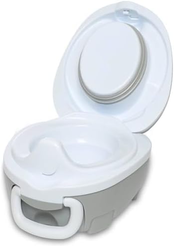 My Carry Potty - Grey Pastel Travel Potty, Award-Winning Portable Toddler Toilet Seat for Kids to Take Everywhere - Image 4
