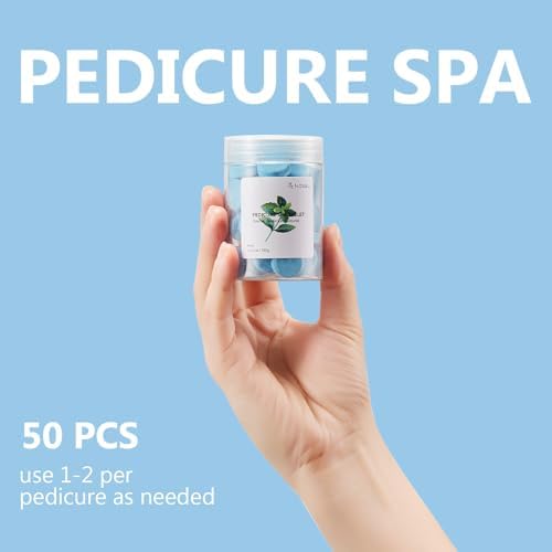 NOVAL Pedicure Spa Tablets, Blue Mint Foot Soak for Pedicure Bowl, Foot Bath and Salon Home Use, 100g - Image 5