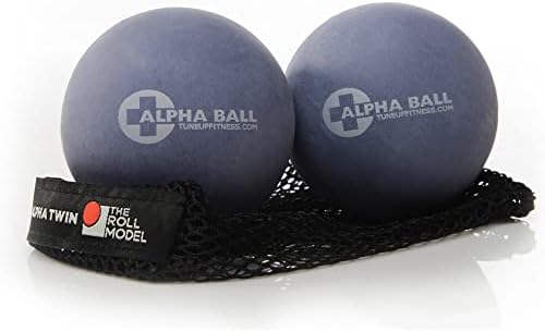 Tune Up Fitness – Alpha Twin Set in Tote | Larger Sized Yoga Massage Therapy Balls | Trigger Point Ball, Myofascial Release and Pain Relief for Upper & Lower Back, IT Band, QL, Hamstrings, Glutes by TuneUpFitness