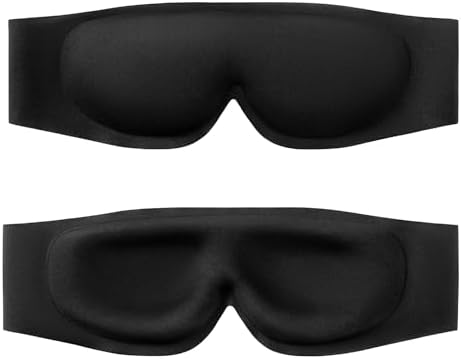 Sleep Eye Mask for Petite Face Small Head, Strapless Eye Mask, Non-Adjust by ALASKABEAR