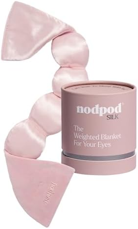 nodpod Mineralized Silk Gentle Pressure Sleep Mask, Weighted Eye Mask by nodpod