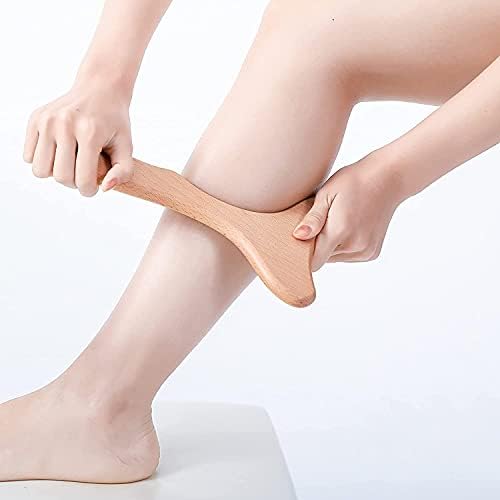 Komogir Wood Therapy Massage Tool Wooden Lymphatic Drainage Massager Body Sculpting Tools for Maderoterapy,Gua Sha,Muscle Release-11 * 6inches - Image 5