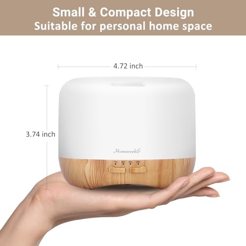 Homeweeks Essential Oil Diffuser for Room Aromatherapy Scent Diffuser - Image 3