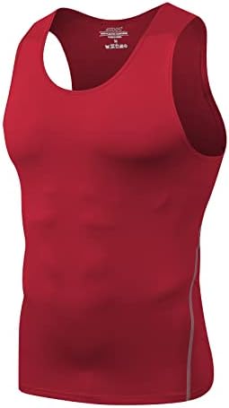 Mens 3 Pack Compression Tank Tops Sleeveless Compression Shirt - Image 6