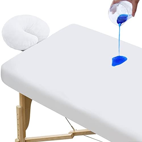 Waterproof Massage Table Cover 2-Piece Set, Fitted Sheet & Face Cover by SpringspiritBedding