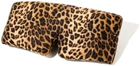 Glow People Silk Sleep Mask – 100% Mulberry Silk Eye Mask for Sleeping, Total Blackout, Cloud-Soft and Adjustable for Beauty Sleep and Travel - Leopard - Image 2