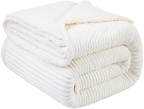 LBRO2M Sherpa Fleece Bed Blanket Super Soft Plush Warm Throw Twin 65"X90" by LBRO2MBedding