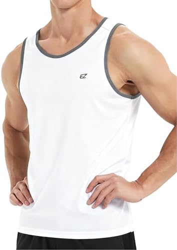 EZRUN Men's Quick Dry Workout Tank Top UPF 50+ Sweat-Wicking Gym Shirt - Image 2