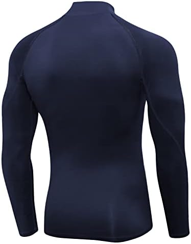 SPVISE Men's Compression Shirts Long Sleeve Mock Turtleneck Workout Tops - Image 3