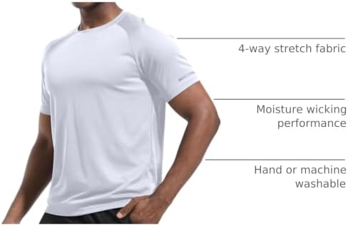 Boyzn 1, 3, 5 or 7 Pack Men's Workout Running Shirts, Dry Fit Moisture Wicking T-Shirt, Gym Athletic Short Sleeve Tee Shirts - Image 4