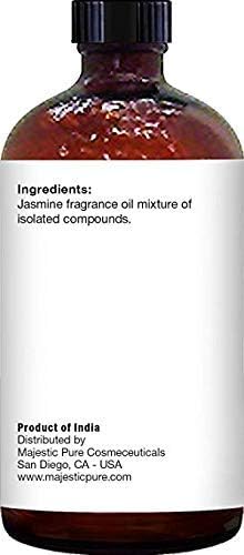 Majestic Pure Essential Oil with Glass Dropper - 100% Pure and Natural - Essential Oils for Diffuser, Aromatherapy, Soap and Candle Making, Jasmine Essential Oil, Jasmine Oil, 4 Fl Oz (Pack of 2) - Image 3