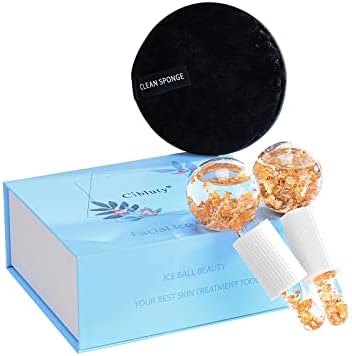 Ice Cryo Sticks Facial Globe with Golded Essence- 2PC Cooling Globes for Cold or Hot Skin Massagers, Face Globe for Skin Care Routine - Image 2