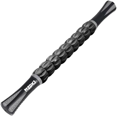 Muscle Roller Massage Roller Stick- Deep Tissue Fascia Blaster for Myofascial Pain Relief, Lymphatic Drainage & Body Sculpting, Handheld Physical Therapy & Recovery Tool (Gray Black-) by Morepicksawait%E2%80%94godiscover