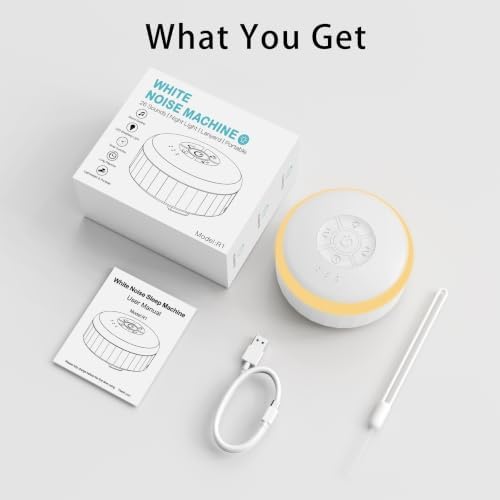 White Noise Sound Machine with Night Light for Sleep Baby Adults - Image 7