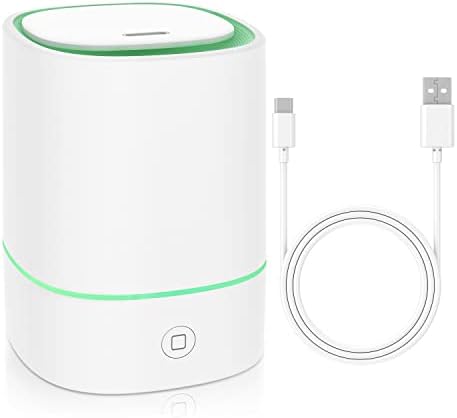 Essential Oil Diffusers for Home with USB Cord, 150ml Aroma Humidifier for Office, Water Shortage Protection, 7 Color LED Lights White Scent Mist Dorm Room Essentials Aromatherapy Ultrasonic by FUSMLI