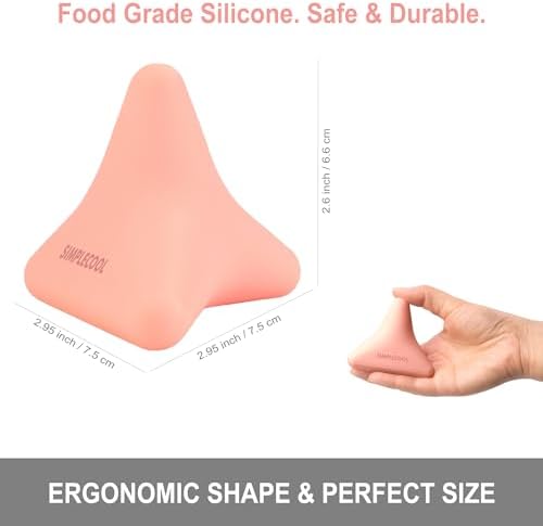 Manual Trigger Point Massage Tool Small Massager Ball 3″×2.6″ Pink - Image 2