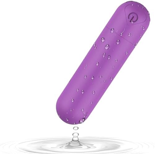 Mini Handheld Electric Back Massager Waterproof Quite Massager, Portable Massager for Back Neck Shoulder Body,Purple - Image 3