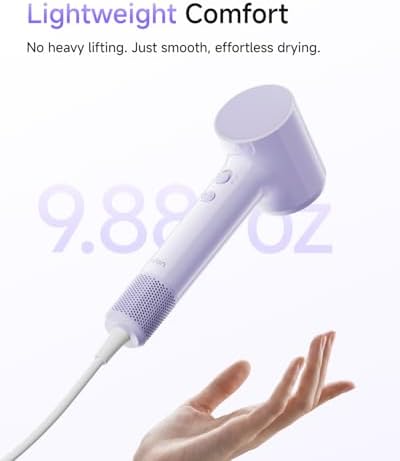 Laifen Air 15 x Fast Drying Ionic Hair Dryer for Travel, Palm-Sized, Purple - Image 5
