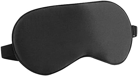 MAXFEEL 25 Momme 100% Mulberry Silk Sleep Mask For Men Women,Super Smooth Eye Cover for Sleeping With Adjustable Strap,Eye Shade Blindfold, Blocks Light,Gender-Neutral (Black) by MAXFEEL