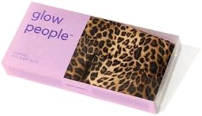Glow People Silk Sleep Mask – 100% Mulberry Silk Eye Mask for Sleeping, Total Blackout, Cloud-Soft and Adjustable for Beauty Sleep and Travel - Leopard - Image 3