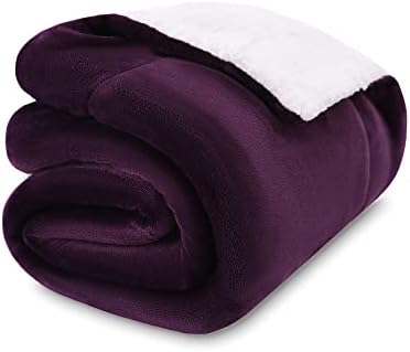 NANPIPER Baby Sherpa Blanket,Warm Toddler Throw Blanket,Soft Newborn Fleece Blanket for Winter (Purple,30x40 inches) by NANPIPER