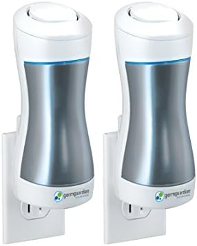 GermGuardian GG1000 Pluggable UV-C Sanitizer and Deodorizer, Kills Germs, Freshens Air and Reduces Odors from Pets, Smoke, Mold, Cooking and Laundry, 2-Pack by GuardianTechnologies