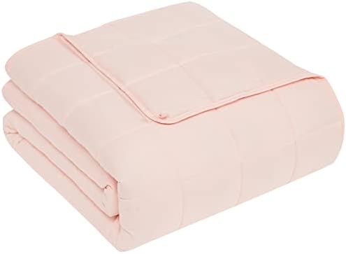 CuteKing Weighted Blanket for Adults(12lbs, 48"x72", Pink) Heavy Blanket for 110-130lbs, Weighted Blanket for Cooling & Heating with Premium Glass Beads, Soft Thick Blanket for Adult All-Season by CuteKing