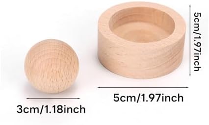 Wooden Essential Oil Diffuser - Round Ball Aromatherapy Diffuser, Walnut and Beech, for Office, Car, Yoga Hall (Walnut) - Image 6