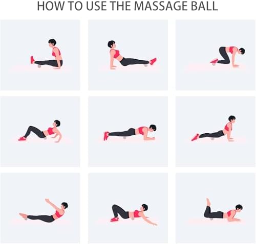 Hard Peanut Massage Ball, Double Ball Peanut Roller, 4.7″×2.4″, Pink - Image 6