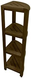 DecoTeak Teak 4 Tier Corner Shower Shelf – Free Standing Bathroom Caddy Space Saving Design | Designed for Moist Wet Spaces | Provides Organization & Storage - Image 5