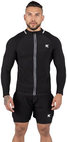 Kewlioo Pro Men's Heat Trapping Sauna Suit For Men, Sauna Long Sleeve Sauna Shirt for Gym, Workouts - Image 5
