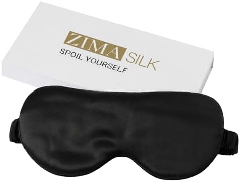 ZIMASILK Adjustable 100% 22 Momme Mulberry Silk Sleep Mask by ZIMASILK