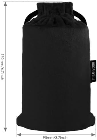 Inflatable Travel Pillow, Soft Velvet Inflatable Neck Pillow for Traveling, Airplanes, Train, Car, Office with Compact Bag, Breathable Washable Cover, Suit for Adults Sleeping - Black - Image 3