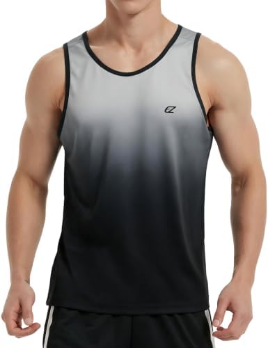 EZRUN Men's Quick Dry Workout Tank Top UPF 50+ Sweat-Wicking Gym Shirt by EZRUNSPORT
