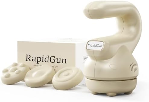 Prime Handheld Mini Orbital Therapy Massager - Rotating & Vibrating Deep Tissue Massager, Adjustable Multi-Speed Trigger Point Massage Tool for Body Pain Relief, Portable Muscle Recovery Gift by Rapidgun