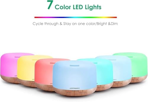 URPOWER 500mL Essential Oil Diffuser Humidifier for Home & Large Rooms - Image 7