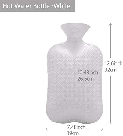 Fashy Hot Water Bottle with Quilted Cotton Purple Cover (2L, 67oz) – Made in Germany - Image 5