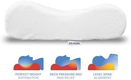 Premium Hypoallergenic Contour Pillowcase for Back and Side Sleepers Orthopedic Contour Pillows (24”x15”) Queen Size (1 Pillow (with Pillowcase) and 1 Extra Pillowcase) - Image 6