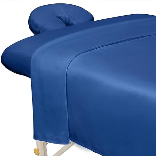 ForPro Premium Microfiber 3-Piece Massage Sheet Set, Ocean Blue by ForProProfessionalCollection