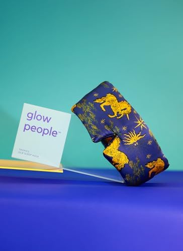Glow People Silk Sleep Mask – 100% Mulberry Silk Eye Mask for Sleeping, Total Blackout, Cloud-Soft and Adjustable for Beauty Sleep and Travel - Skygaze - Image 7