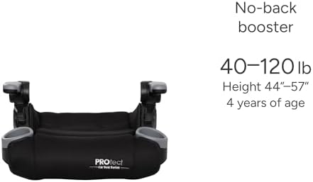 Baby Trend Protect 2-in-1 Folding Belt-Positioning Booster Seat, Midnight Black - Image 5