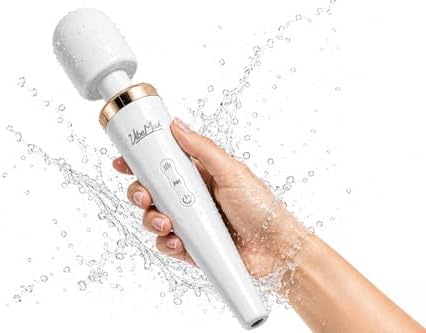 VibeMax Rechargeable Handheld Wand Massager – Powerful Deep Tissue Muscle Therapy Device with Soft Silicone Head, Multi-Speed Vibrations, Quiet, Portable for Back, Neck, Shoulders & Body - Image 3