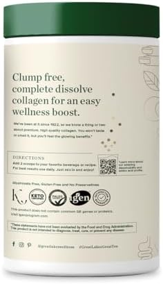 Great Lakes Wellness Collagen Peptides Powder for Skin, Hair, Nails, Joints & Digestion - Unflavored - Quick Dissolve Hydrolyzed, Non-GMO, Keto, Kosher - 16 oz - 2 Pack - Image 3