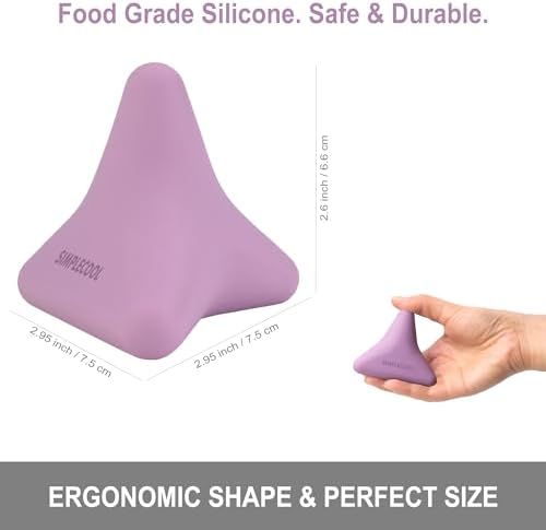 Manual Trigger Point Massage Tool Small Massager Ball 3″×2.6″ Purple - Image 2
