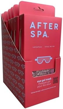 Eye Gel Mask by Afterspa, Preppy Skincare, Spa Self Care Gifts for Women, Facial Skin Care Products, Vegan and Cruelty Free, Pack of 6 by Afterspa