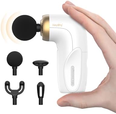 HEYCHY A1 Super Mini Massage Gun, Portable Deep Tissue Massager, White by HeyChy