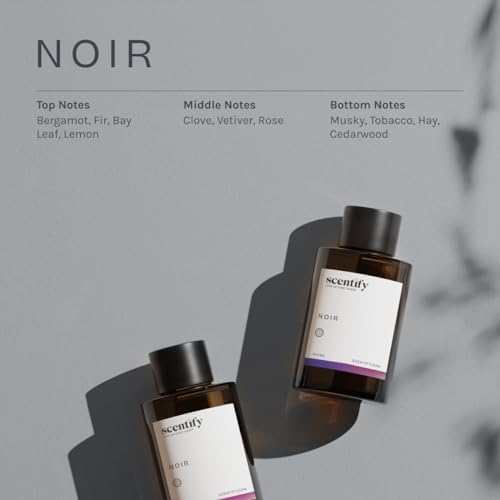Scentify Noir Aroma Oil Refill Scent for Oil Diffusers – Bergamot, Lemon, Fig, Rose & Amber – Luxurious Relaxing Aromatherapy Diffuser Fragrance 100ml, 3.38 oz - Image 3