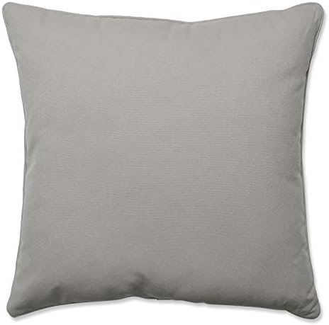 Pillow Perfect Pompeii Solid Indoor/Outdoor Floor Pillow Plush Fill, Weather and Fade Resistant, Floor - 25" x 25", Beige, by PillowPerfect